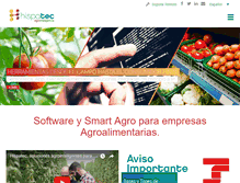 Tablet Screenshot of hispatec.es